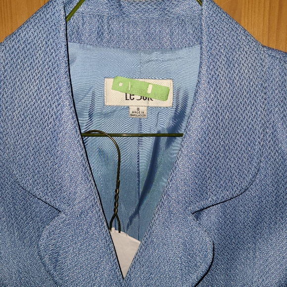 Sky Blue Calvin Klein Skirt Suit 8 - Picture 4 of 4